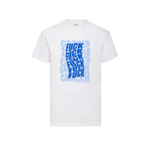 Tricou Fuck Cancer | Albastru