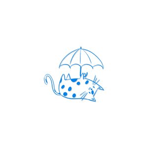 Cat Umbrella | Tatuaj temporar