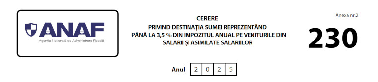 Formular 230 header 2025